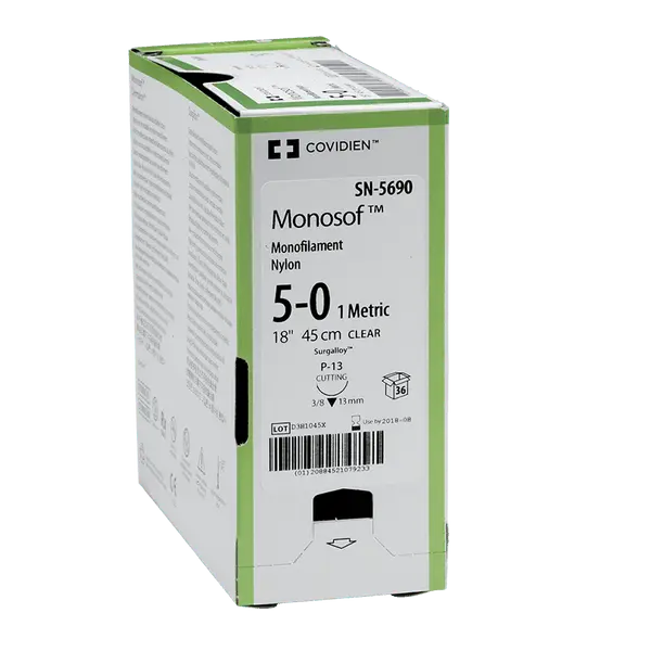 Fil de suture MONOSOF 5-0 3-8C 13MM (36) 45CM - SN-5698 -
