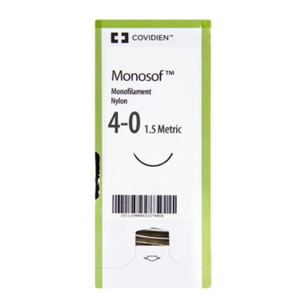 Fil de suture MONOSOF nylon (NR) 4-0 3-8C 19MM (36) 90CM - SB-644 -