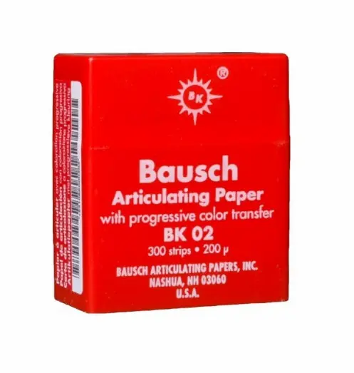 BK10 PAPIER A ARTICULER ROUGE 200 FEUILLES 384-0039- 40micro -   BAUSCH
