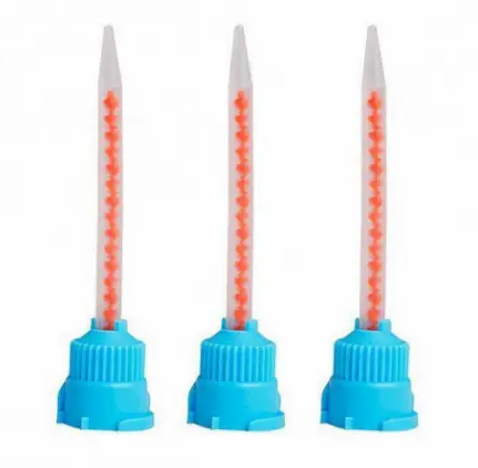 EMBOUTS MELANGEURS BLUE ET ORANGE (100)  - MEDISTOCK